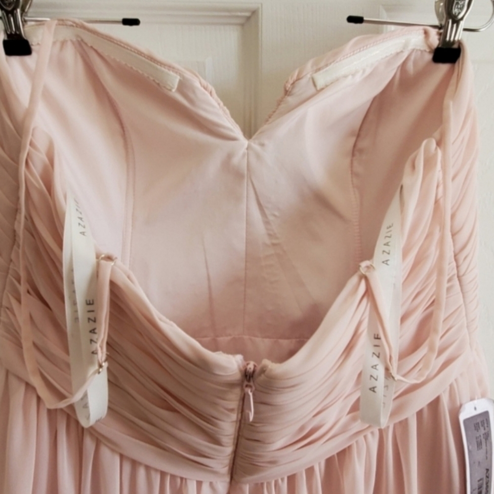 NEW Azazie Bridesmaid Gown. Blush Pink. Size 14. - Picture 3 of 10